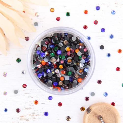 Vista 18 de Estrás para aplicar con calor - 6SS, 10SS, 16SS, 20SS, 30SS - 32 colores Iron-on hotfix rhinestones - add brilliant sparkle to apparel, denim
