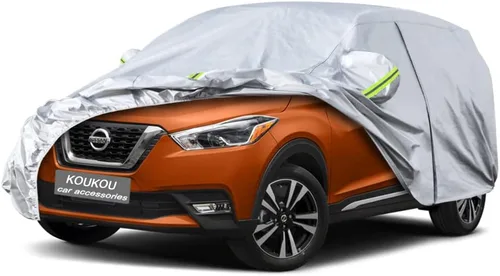 Vista 111 de KouKou Funda impermeable para automóvil SUV adecuada para BMW X1 de 2009 a 2025, 7 capas a prueba de viento para todo tipo de clima, cubierta