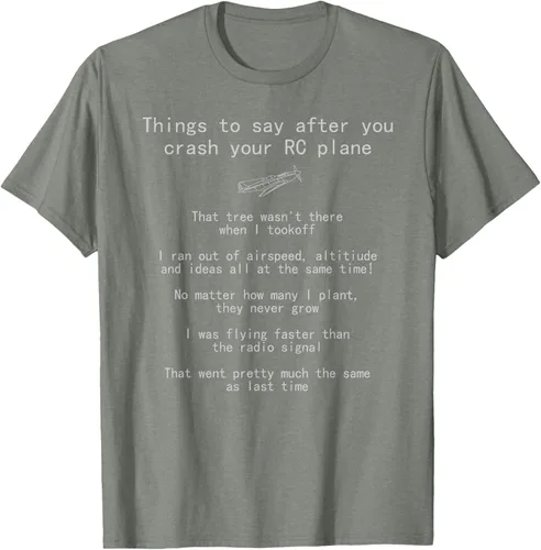 Vista 32 de Cosas que decir cuando te estrellas con tu camiseta RC Plane hobby