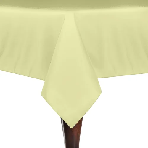 Vista 13 de Ultimate Textile -2 Pack- 48 x 72-Inch Rectangular Polyester Linen Tablecloth, Acid Green