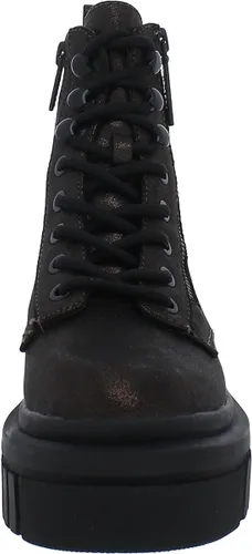 Vista 3 de GUESS Botas Ferina de piel sintética con cremallera y cordones para mujer