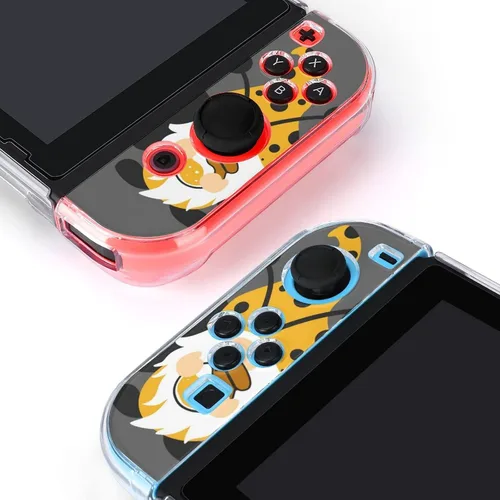 Vista 4 de Bee Gnome with Sunflower Switch Screen Protector Cover Full Accessories Switch Game Case Protection Skin for Switch Console and Joy-Cons