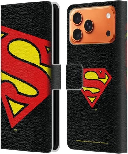 Vista 95 de Head Case Designs Funda de piel con licencia oficial de Superman DC Comics con logotipos negros y rojos compatible con Apple iPhone 11
