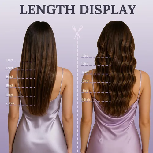 Vista 6 de Fshine - Extensiones de cabello con hilo invisible de 12 pulgadas, color rubio ceniza con reflejos de rubio decolorado, pieza de cabello humano real