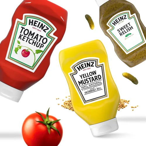 Vista 9 de Heinz Paquete de picnic de tomate, salsa de tomate y mostaza, 3