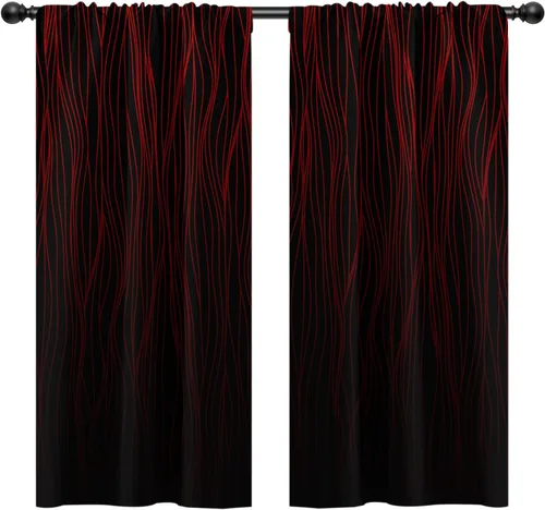 Vista 28 de Cortinas de cocina de estilo granja occidental con bolsillo para cortinero, pequeñas y cortas, estilo café rústico, cabaña, puerta de granero