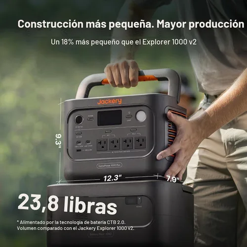 Vista 2 de Jackery Generador Solar 1000 Plus v2 200W Panel Solar