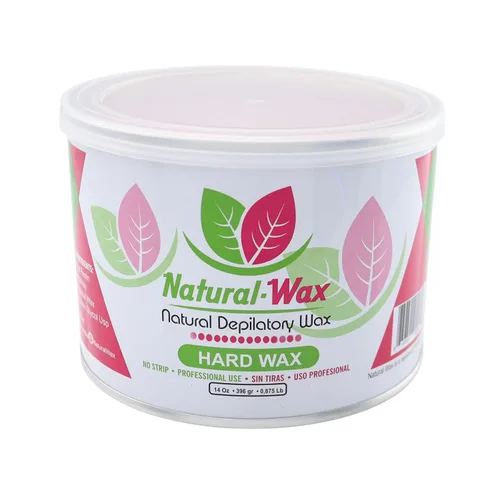 Vista 3 de Cera depilatoria de cera natural, hidratante 100% orgánica, de uso profesional, depilación, ideal para áreas pequeñas y pieles sensibles (14 onzas)