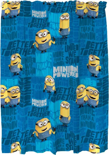 Vista 6 de Franco - Juego de cortinas para la habitación de los niños, 82 x 63 pulgadas, Minions de Mi Villano Favorito