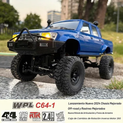 Vista 3 de HLSFWDRIVE WPL C64-1 RC Crawler 4x4 RC Camión RC Escala 1/16 Off Road