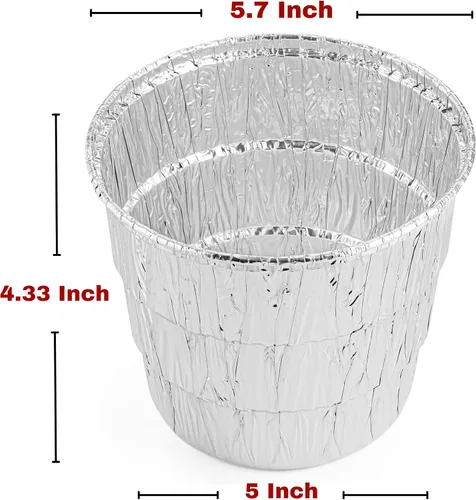 Vista 3 de TYH Supplies Paquete de 5 forros para cubos de grasa Compatible con Traeger Pro 575/780, Ironwood 650 y 885, 22 y 34 Series BBQ Grills BAC407z