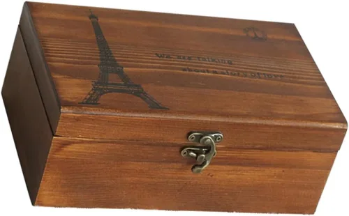 Vista 8 de VOSAREA Caja de costura de madera de arte retro caja de costura extra grande Scissor Thread Storage