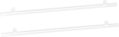 Vista 7 de MECCANIXITY Barra de tiras de PVC para colgar pósteres, 9.8 in, transparente, con clips para póster, mapa, juego de 4