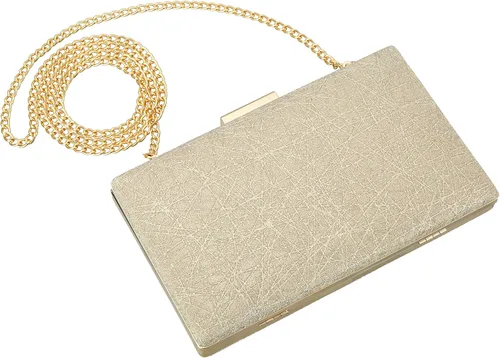 Vista 5 de Savatano Bolso de mano dorado para mujer, bolso de mano dorado, bolso cruzado de hombro, bolsa de boda, fiesta, novia, baile de graduación..