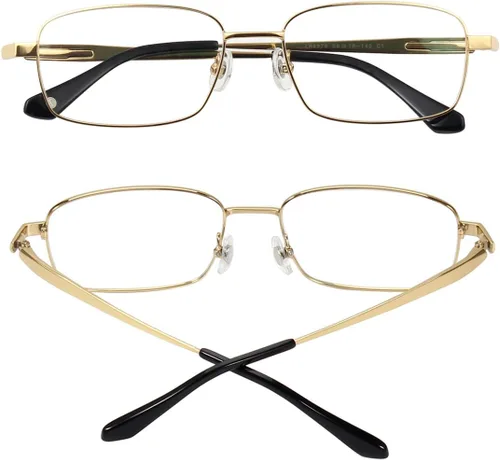 Vista 3 de Agstum Gafas ópticas de montura duradera de titanio con montura completa