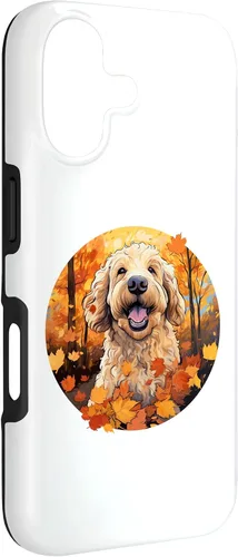 Vista 3 de Goldendoodle Autumn Funny Dog Fall Case for iPhone 17