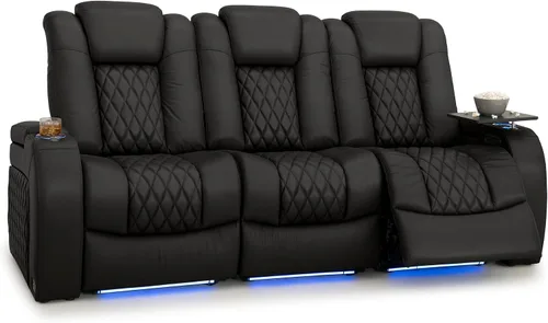 Vista 161 de Seatcraft Asiento de cine en casa Diamante Marrón Reclinable Individual