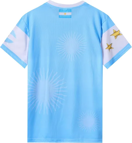 Vista 4 de Camisetas de fútbol para adultos, camisetas unisex con temática de fútbol, camisetas de uniformes personalizados para fanáticos de los deportes