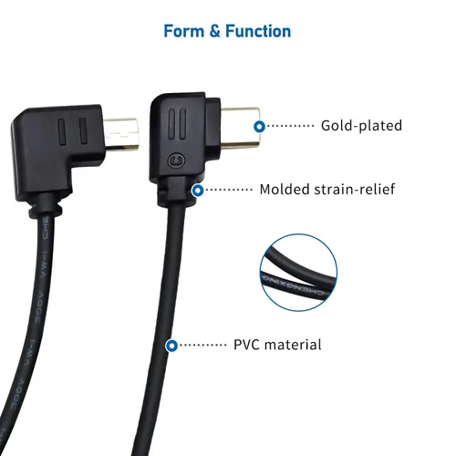 Vista 3 de Cable de control RSS, USB-C a Multi-USB Cable de control multicámara para DJI Ronin-SC para Sony A9, A7, A7S, A7S/A7R II, A7/A7R III 11.8 in (arriba)