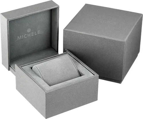 Vista 4 de MICHELE Reloj negro de cuarzo suizo con pantalla analógica MW06T00A0114 para mujer, Beige, Classic