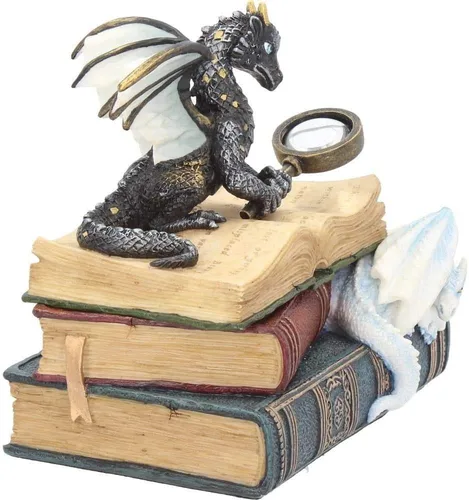 Vista 6 de Unicorn Studio WU77103AA Miniature Scholars Dragons Books - Caja de baratijas
