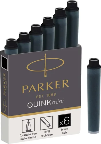 Vista 5 de Botella de tinta permanente Parker Quink de 2 fl oz, Negro