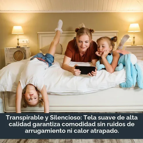 Vista 6 de Protector de colchón impermeable con cremallera – Carcasa de 6 lados, a prueba de chinches y ácaros del polvo, cubierta de 12 pulgadas