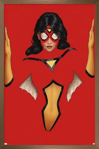 Vista 15 de Trends International Marvel Comics Spider Woman - Póster de pared Strikeforce #1, 22.4 pulgadas de largo x 14.7 pulgadas, versión enmarcada