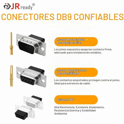 Vista 5 de JRready ST6579 DB9 Terminales de crimpado chapados en oro DB9 Conectores Herramienta de extracción de pines DRK-D Sub Inserción Extracción
