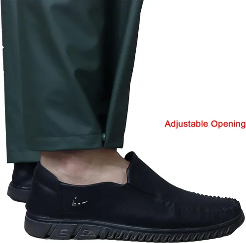 Vista 4 de RainRider Pantalones de lluvia con peto de trabajo para hombres y mujeres, pantalones resistentes al agua, pantalones de trabajo, overol de pesca
