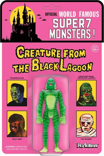Vista 12 de Super7 Universal Monsters Super Creature (Esculpir Ancho en Carta) - Figura de reacción a escala de 3.75 pulgadas