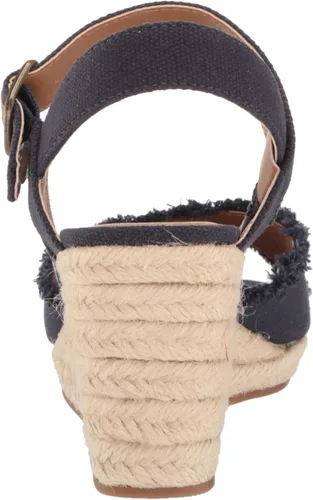 Vista 3 de Lucky Brand Sandalias de cuña Mindra para mujer, Azul