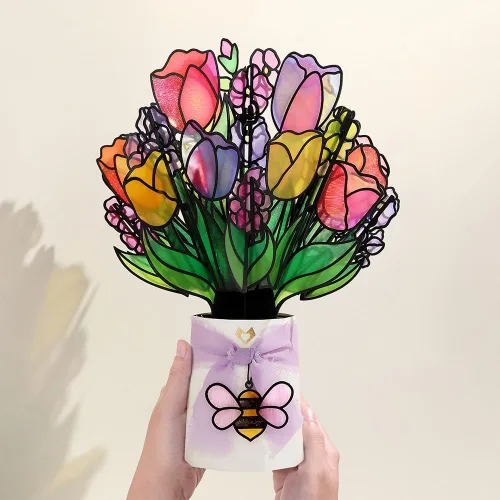 Vista 15 de Lovepop Ramo de Flores de Papel Desenfundable de Todos los Días para Ella y Él - Tarjetas de Felicitación 3D para Niños, Niñas, Hombres, Mujeres