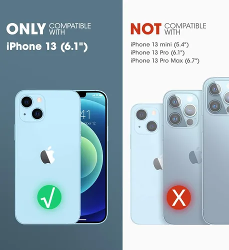 Vista 2 de SUPCASE UB Edge Pro Series - Funda para iPhone 13 (versión 2021) de 6.1 pulgadas, funda protectora transparente de marco delgado con protector
