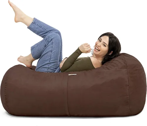 Vista 21 de Jaxx Lounger Jr. Puff Azul