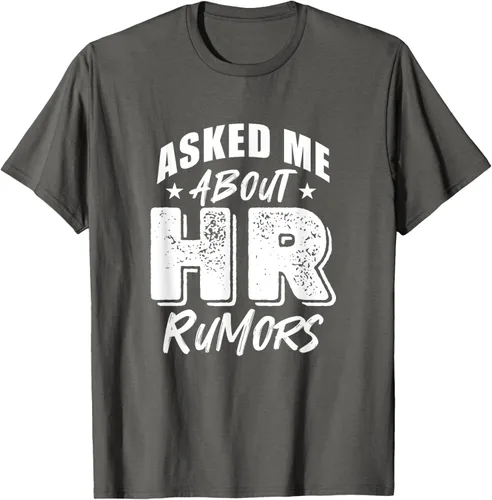 Vista 23 de Pregúntame sobre Rumores de RRHH Camiseta, Negro