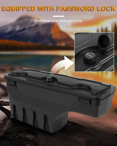 Vista 2 de ROADFAR Reemplazo de caja de almacenamiento para caja de camioneta del lado izquierdo del conductor para Ford para F-150 2015-2022 Tapa
