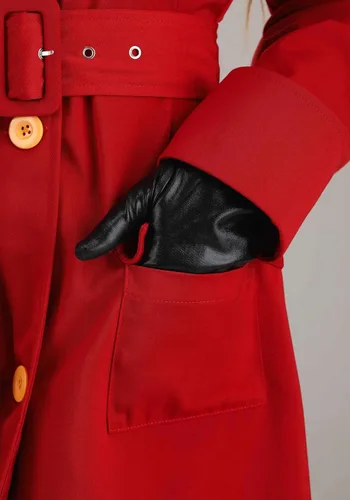 Vista 7 de Disfraz auténtico de Carmen Sandiego para mujer, Rojo
