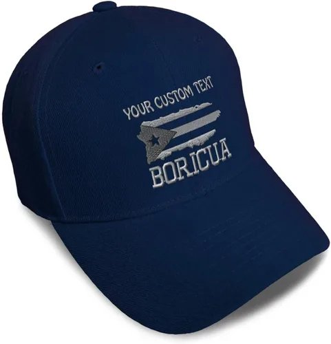 Vista 29 de Gorras de béisbol personalizadas para hombres y mujeres, bordadas con mapa de la isla de Puerto Rico, bandera C, sombreros de béisbol para hombre