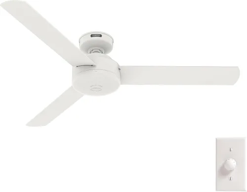 Vista 22 de Hunter Presto, ventilador de techo, para interiores, sin luz, moderno, 44 pulgadas, gris paloma