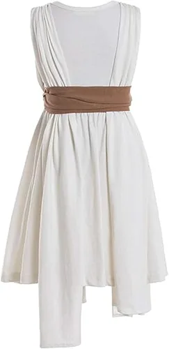 Vista 2 de Disfraz de princesa Leia para niños, rey Skywalker, cosplay, batalla Jedi, traje para Halloween