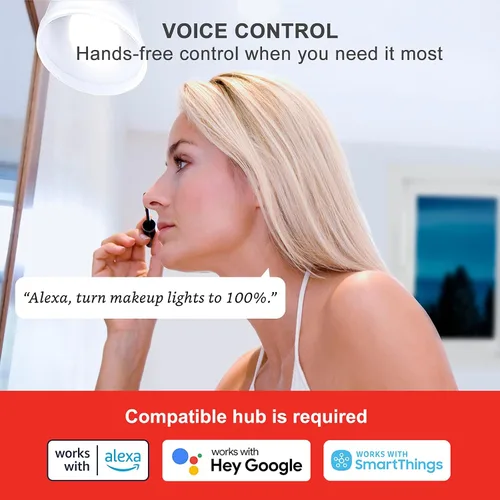 Vista 9 de Sengled - Bombillas inteligentes Zigbee, requiere un concentrador inteligente, funciona con SmartThings y Echo con concentrador incorporado, control