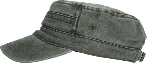 Vista 3 de WITHMOONS Gorra de cadete de algodón lavado Sombrero militar vintage para hombre y mujer KZ40037