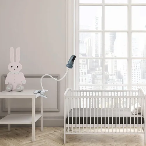 Vista 5 de HOLACA Soporte de clip flexible para Owlet Cam 2 y Owlet Cam Baby Monitor Soporte de cámara con agujero roscado de 1/4 y montaje ajustable de 360