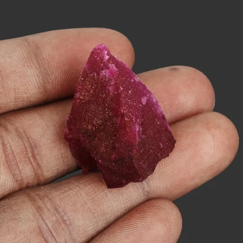 Vista 6 de REAL-GEMS Genuine Natural Ruby Red Rough Stone 10-105 Ct Certified Uncut Healing Crystal Loose Gemstone