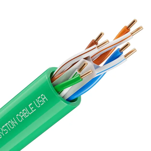 Vista 13 de Cable de Internet Ethernet Cat6e – 10 pies, 600 MHz 23AWG de alambre de cobre sólido desnudo apto para exteriores/interiores, sin extremos de 10