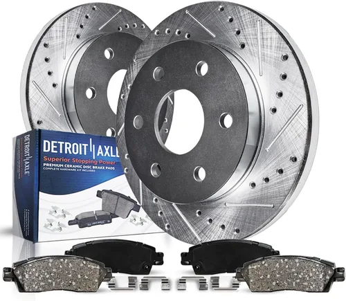 Vista 23 de Detroit Axle - Kit de freno delantero para Chevrolet Impala Monte Carlo Buick LeSabre Riviera Park Avenue Cadillac DeVille Olds Intrigue, Pinza