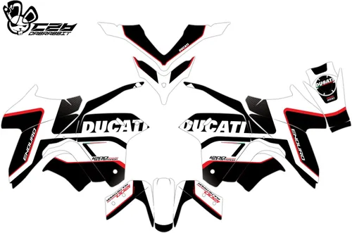 Vista 2 de Kit gráfico para DUCATI Multistrada 1200/1260 Enduro Graphic Decal Kit (DC-WR) (1200 ENDURO, GLOSSY)