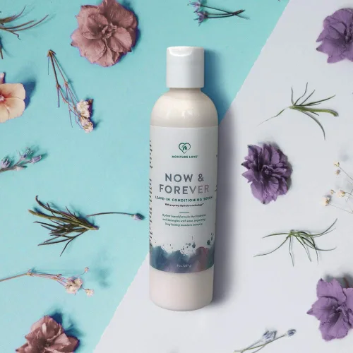 Vista 5 de Now & Forever Sérum acondicionador sin enjuague para cabello rizado. Hidrata, suaviza tus rizos. Hidrata, desenreda tu cabello y antiencrespamiento.