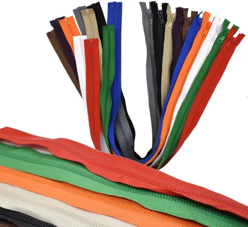 Vista 5 de 10 cremalleras separadoras #5 de 28 pulgadas para coser abrigos, chaquetas, cremalleras de cinta a granel, 10 colores mezclados (28 pulgadas/27.6 in)